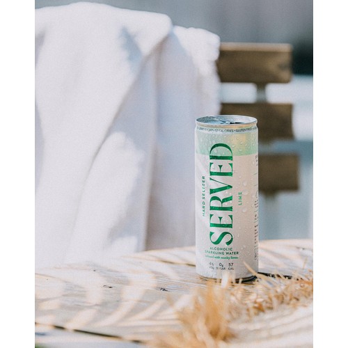 Served Lime Hard Seltzer