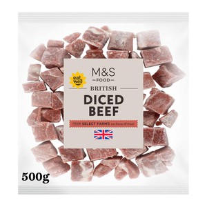 M&S Diced Beef Frozen