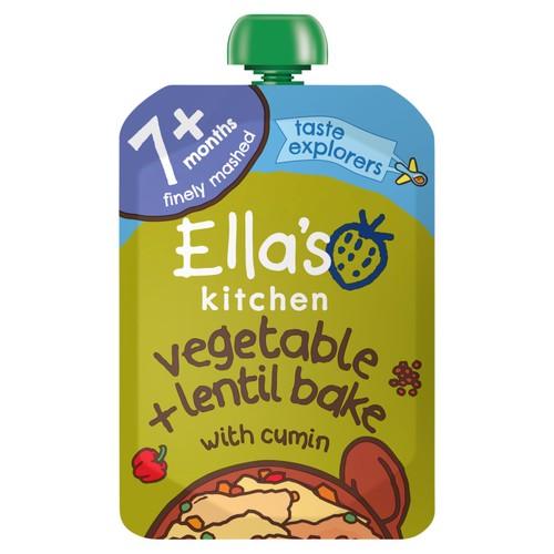 Ella's Kitchen Vegetable & Lentil Bake Baby Food Pouch 7+ Months