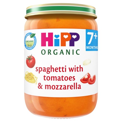 HiPP Organic Spaghetti with Tomatoes & Mozzarella Baby Food Jar 7+ Months
