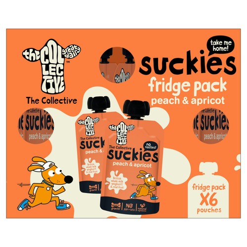 The Collective Kids Peach & Apricot Suckies Yoghurt  Multipack