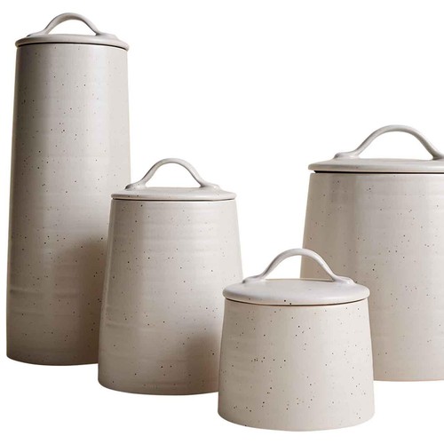 M&S Small Ceramic Storage Jar, Neutral