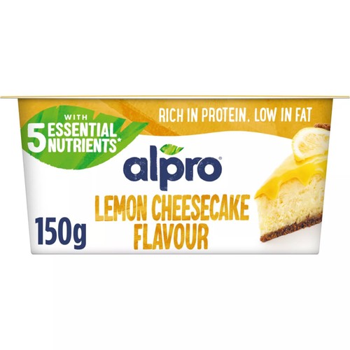Alpro Lemon Cheesecake Dairy Free Vegan Dessert Style Yoghurt