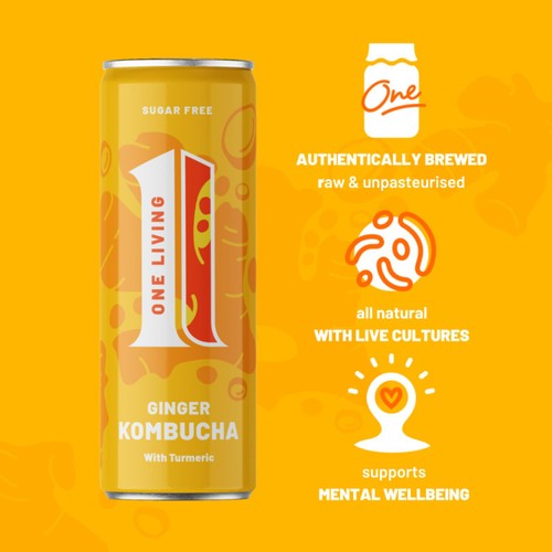 One Living Ginger Kombucha Multipack