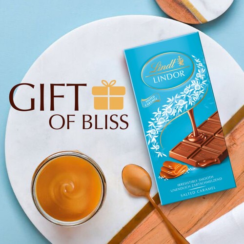Lindt Lindor Milk Salted Caramel Chocolate Bar