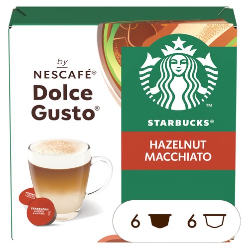 Starbucks Hazelnut Macchiato By Nescafe Dolce Gusto, Coffee Pods