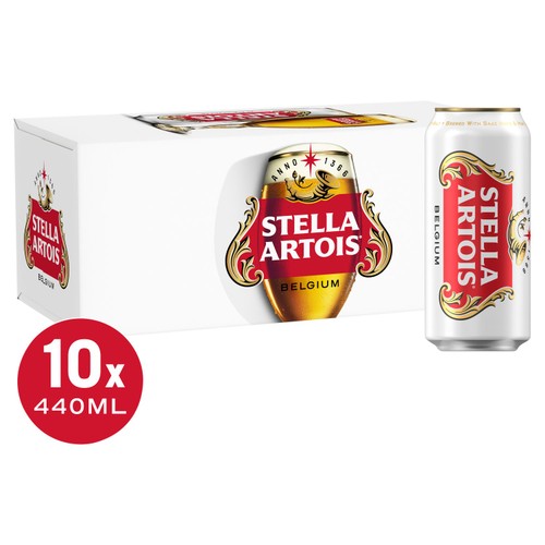 Stella Artois Belgian Lager Beer Cans