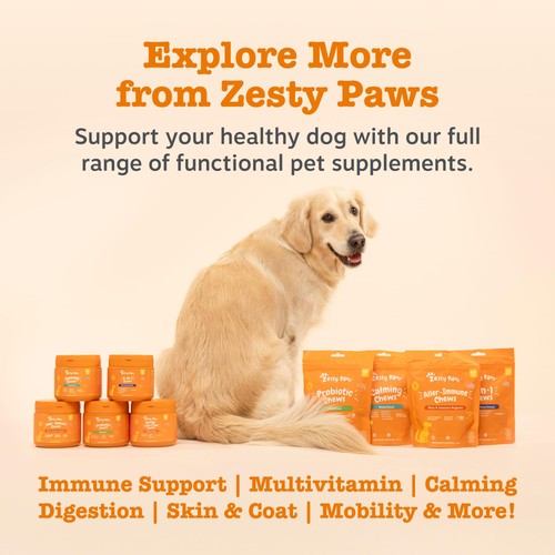 Zesty Paws Allergy & Immunity Chews Rich in Salmon Dog Treats
