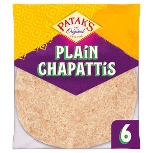 Pataks Plain Chapattis 6 Pack