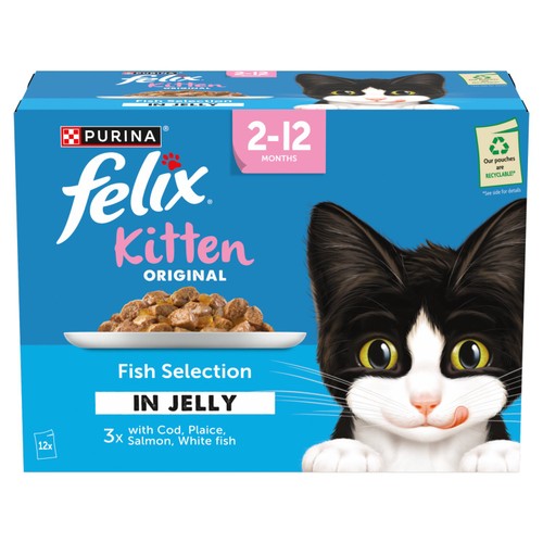 Felix Original Kitten Fish Selection in Jelly Wet Cat Food