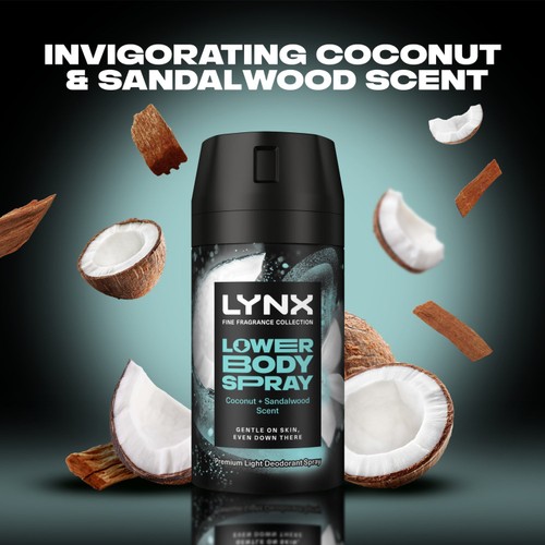 Lynx Lower Body Deodorant Body Spray Coconut