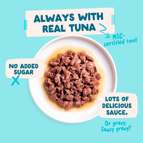 Edgard & Cooper Fresh Tuna Chunks in Sauce Pouch for Adult Cats