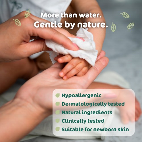 Naty Compostable Wipes Unscented Triple Pack