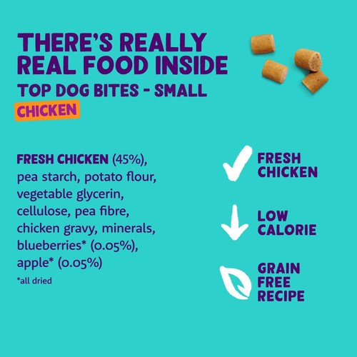 Edgard & Cooper Fresh Dog Treats Small Bites Adult Grain Free Chicken
