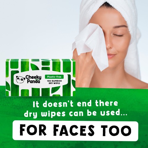 The Cheeky Panda Bamboo Baby Dry Wipes