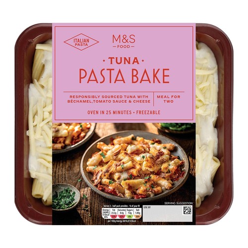 M&S Tuna Pasta Bake Serves 2