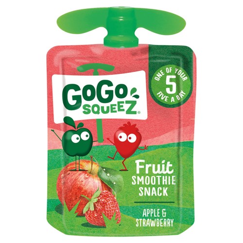 GoGo squeeZ Fruit Smoothie Snack Apple and Strawberry
