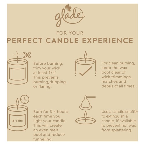Glade Large Scented Candle, Peony & Cherry