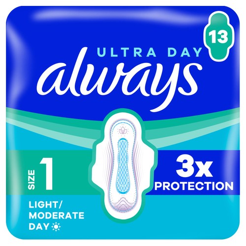 Always Sanitary Towels Ultra Normal (Size 1) Wings