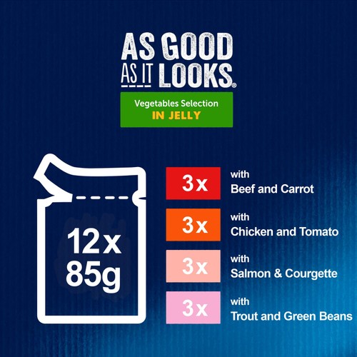 FELIX As Good As it Looks Favourites with Veg in Jelly Wet Cat Food
