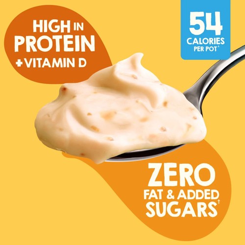 Light & Free Peach Greek Style Fat Free Yoghurt Multipack