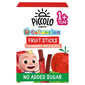Piccolo Cocomelon Strawberry, Apple & Date Fruit Sticks 1+ Years