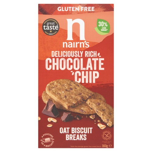 Nairn's Gluten Free Chocolate Chip Biscuit Breaks