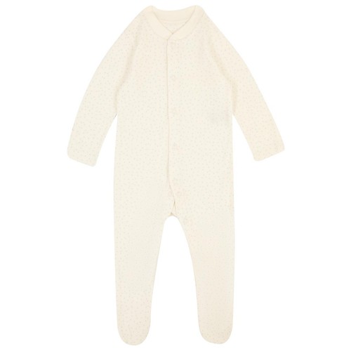 M&S Girls Organic Cotton Ditsy Sleepsuits, 18-24 Months, Pink/White