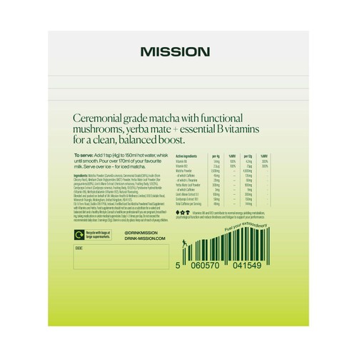 MISSION Perform Matcha Superblend Powder Tea