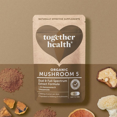 Together Health Mushroom 5 Lions Mane, Chaga & Reishi