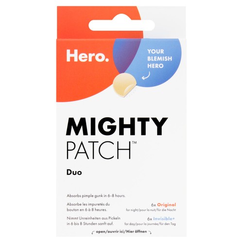 Hero Mighty Patch Duo Spot Patches, 6x Day & 6x Night Hydrocolloid Patches