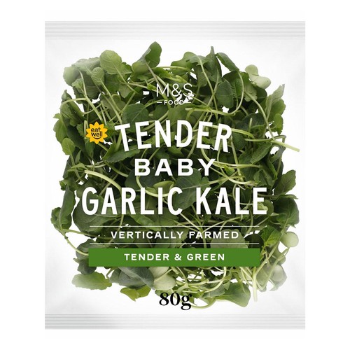 M&S Baby Garlic Kale