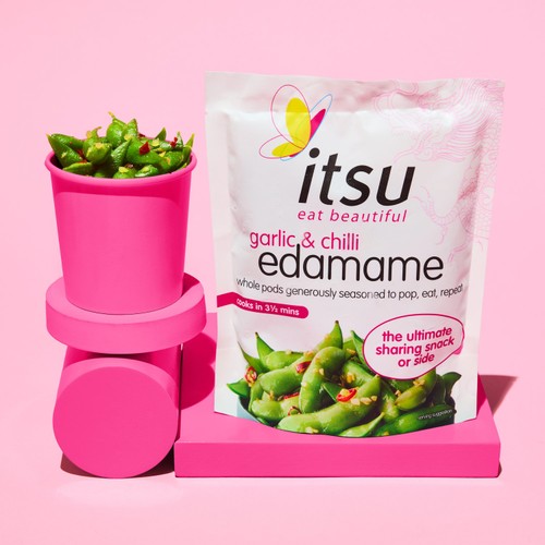 itsu garlic & chilli edamame
