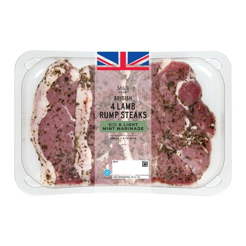 M&S British 4 Minted Lamb Rump Steaks