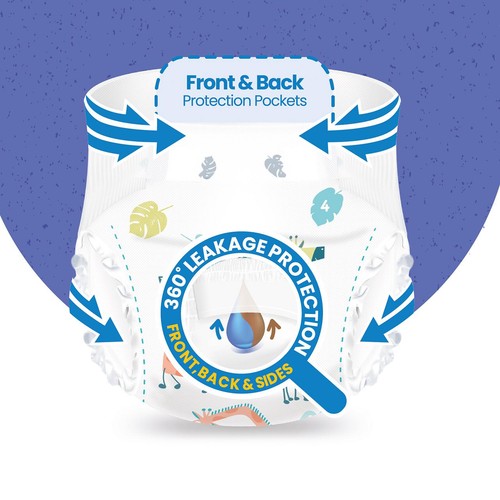 Ocado Kiddo Ultra-Dry Nappies Size 4 (7-14kg)