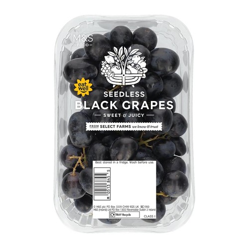 M&S Seedless Black Grapes