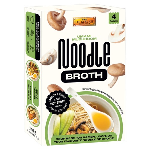 Lee Kum Kee Umami Mushroom Noodle Broth Sachets