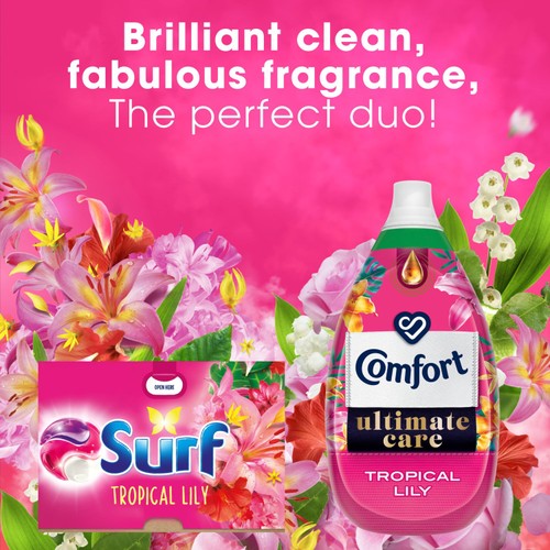 Surf Tropical Lily 3 in 1  Laundry Washing Detergent Capsules 15 Washes