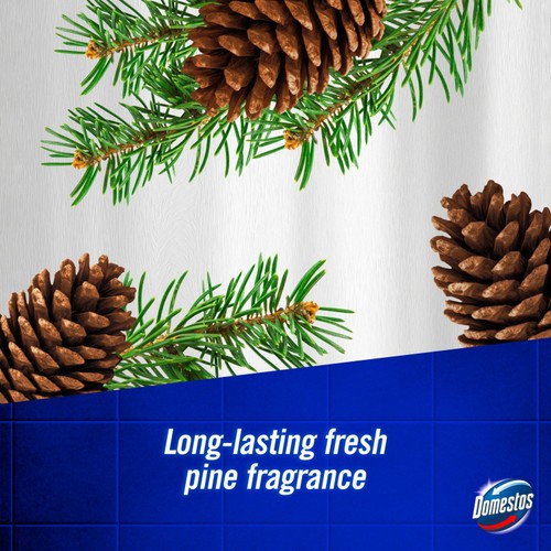Domestos Bleach Foam Toilet and Bathroom Pine Fresh