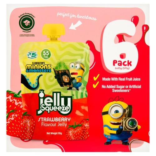 Jelly Squeeze Strawberry Jelly Pouch Multipack