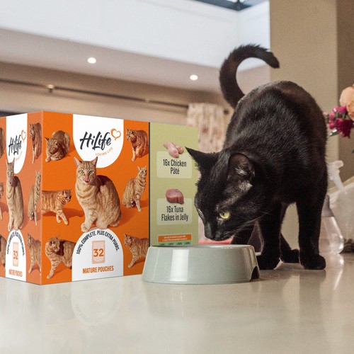 HiLife It's only Natural The Big Mature One in Jelly Wet Cat Food