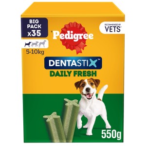 Pedigree Dentastix Fresh Adult Small Dog Treats Dental Sticks x35 550g