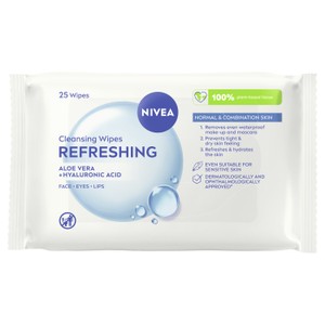 NIVEA Biodegradable Refreshing Face Cleansing Wipes