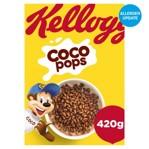 Kellogg's Coco Pops Chocolate Breakfast Cereal 420g