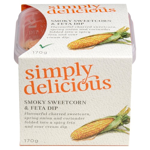 Simply Delicious Smoky Sweetcorn & Feta Dip
