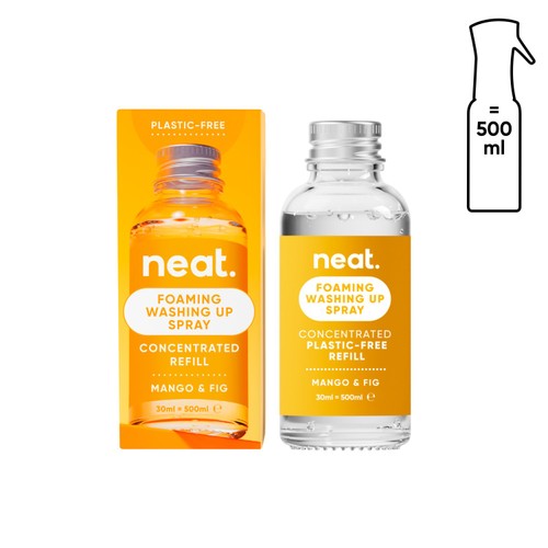 Neat Foaming Washing Up Spray Concentrated Refill Mango & Fig