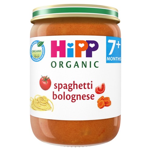 HiPP Organic Spaghetti Bolognese Baby Food Jar 7+ Months