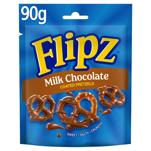 Flipz Milk Chocolate Coated Pretzel Snack Pouch