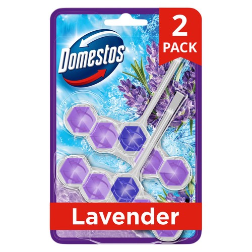Domestos Power 5 Toilet Rim Block Lavender