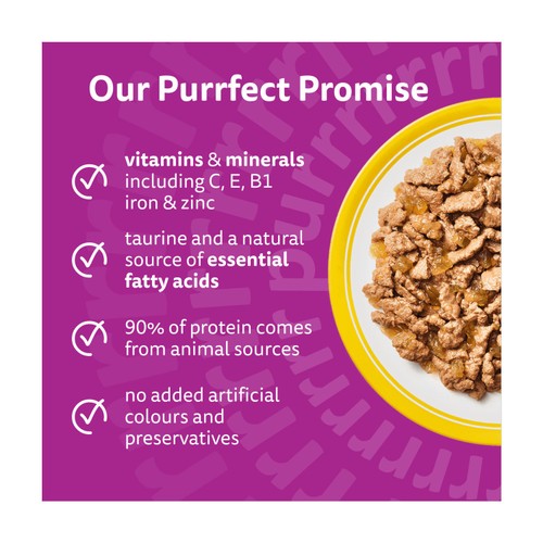 Whiskas 7+ Senior Wet Cat Food Poultry Feasts in Jelly
